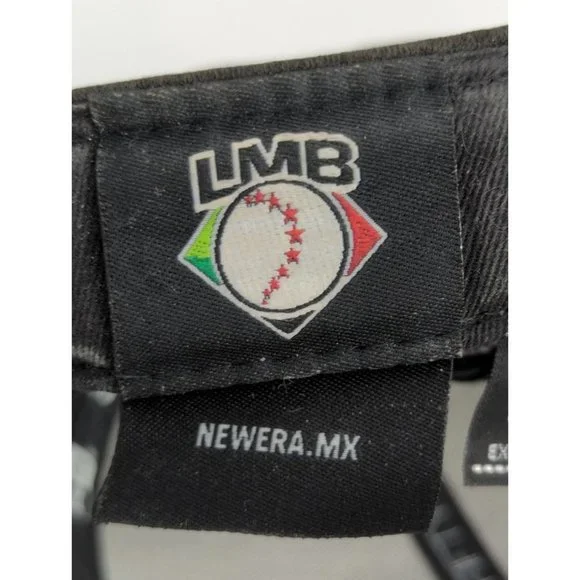 LMB New Era 59Fifty Vaqueros Unión Laguna fitted Black Cap Hat 7 1/2 - Picture 9 of 11